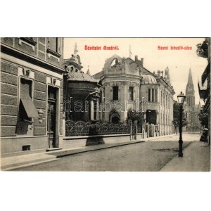 1909 Arad, Szent László utca. Kerpel Izsó kiadása. Ruhm Ödön felvétele / street view