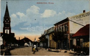 Marosludas, Ludosul de Mures, Ludus; Fő utca, Sternberg Izidor üzlete. Glück József kiadása / main street, shops (EK...