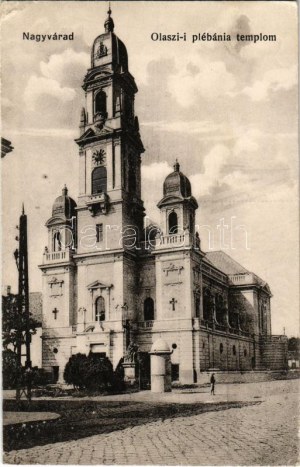 1918 Nagyvárad, Oradea; Olaszi plébániatemplom / parish church in Olosig (EK)