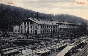 1909 Resicabánya, Resicza, Recita, Resita; Gépgyár, iparvasút. Neff Antal kiadása / Maschinenfabrik / machine factory...