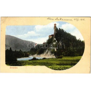1912 Árvaváralja, Oravsky Podzámok; Árva vára. Feitzinger Ede Nr. 869. / Schloss Árva / Oravsky zámok / castle (EK...
