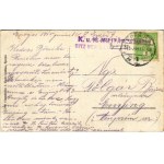1915 Eperjes, Presov; látkép, üzletek, piac. Eisenstädter I. Gyula kiadása / general view, shops, market (EK...