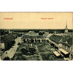 Érsekújvár, Nové Zámky; Kossuth Lajos tér, Nemzeti szálloda, Steiner Miksa üzlete. W.L. 426. / square, shops, hotel (EK...