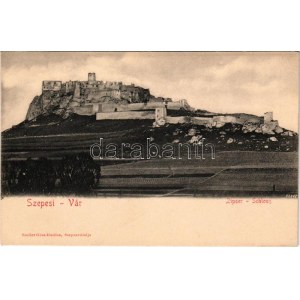 Szepesváralja, Spisské Podhradie, Kirchdrauf; Szepes vára. Szoller Géza kiadása / Zipser Schloss ...