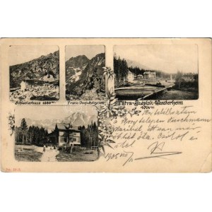 1905 Tátraszéplak, Tatranska Polianka, Westerheim (Tátra, Magas-Tátra, Vysoké Tatry); Schlesierhaus, Franz-Josefs...