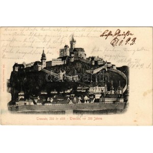 1906 Trencsén, Trencín; vár 200 évvel ezelőtt. Gansel Lipót 188./ Trenciansky hrad ...