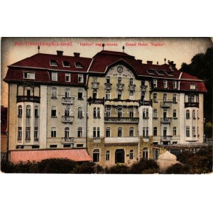 1915 Trencsénteplic, Trencianske Teplice; Teplicz nagyszálloda. Wertheim Zsigmond kiadása / Grand Hotel Teplicz (EK...