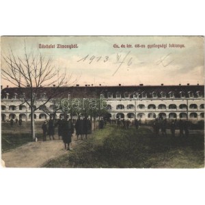 1911 Zimony, Semlin, Zemun; Cs. és kir. 68-as gyalogsági laktanya, katonák / k.u.k. military infantry barracks...