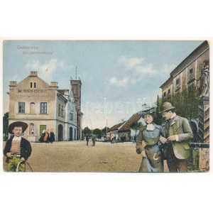 Csáktornya, Cakovec; Önkéntes tűzoltó laktanya. Fischel Fülöp (Strausz Sándor) kiadása ...