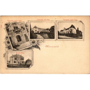 Muraszombat, Murska Sobota; Szapáry várkastély keleti, déli és északi oldala, közkórház / castle, hospital. Art Nouveau...