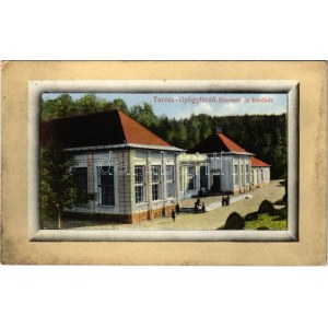 1912 Tarcsa, Tarcsafürdő, Bad Tatzmannsdorf; Éttermek és kávéház. Brüder Farkas kiadása / restaurants and cafe (EK...