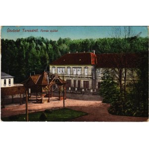 1912 Tarcsa, Tarcsafürdő, Bad Tatzmannsdorf; Forrás épület. Brüder Farkas / spa, spring source (EK...