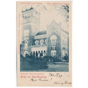 1899 (Vorläufer) Vasvörösvár, Vas-Vörösvár, Rotenturm an der Pinka; Erdődy Gyula gróf kastélya...