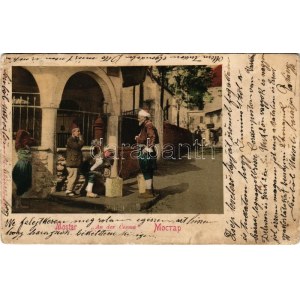 1901 Mostar, An der Cesma / folklore (Rb)