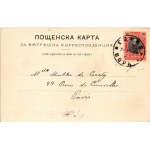1903 Bulgarian folklore, Souvenir de Bulgarie. Art Nouveau, floral, litho (EK)