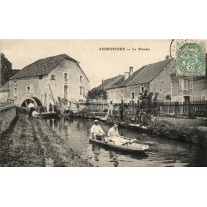 Aubepierre, La Moulin / mlyn, loď