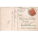 1921 Kraków, Krakkau, Krakkó; Dworzec kolejowy / Bahnhof / dworzec kolejowy, tramwaj (EB)