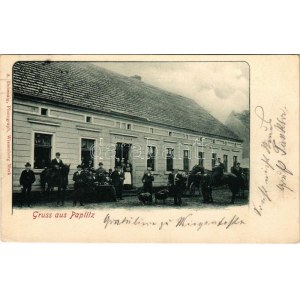 1902 Paplitz (Baruth/Mark), inn of Fritz Kuba. A. Dobenzig Photograph (EK)