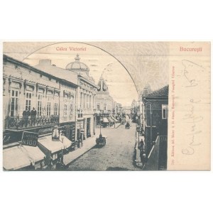 1906 Bucharest, Bukarest, Bucuresti, Bucuresci; Calea Victoriei, Magasin No. 100, Sava Pavel / street, shops ...