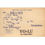 1961 Bucharest, Bukarest, Bucuresti, Bucuresci; román rádióamatőr reklám képeslap ...