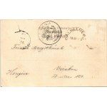 1903 Calimanesti, Calimanesci (Vrancea); O di de sarbatóre in curtea bailor / celebration in the spa hotel yard (Rb...