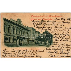 1899 (Vorläufer) Ivano-Frankivsk, Stanislawów, Stanislau; Ulica Sapiezynska / street (EK)