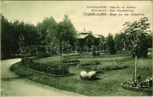 Ivano-Frankivsk, Stanislawów, Stanislau; Kais. Elisabeth-Park / Park im. ces. Elzbiety / Empress Elisabeth of Austria ...