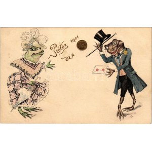 Preter moi dix 20 Francs / Francia béka hölgy és úr / French frog lady and gentleman (Rb)