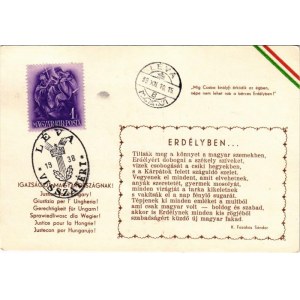 1938 Igazságot Magyarországnak! Míg Csaba királyfi őrködik az égben, népe nem lehet rab a bérces Erdélyben! ...