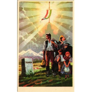 Trianon vándorai igazságért kiáltanak. Kiadja az Ereklyés Országzászló Nagybizottsága / Hungarian irredenta propaganda...