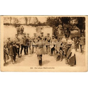 1916 Die lustigen Blechmusikanten. Knackstedt und Co. / WWI German military, musicians (EB)
