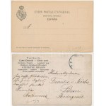2 db régi ló motívumos képeslap: spanyol polgárőrség, hölgy lovon fotó / 2 pre-1945 horse motive postcards...