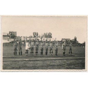 1936 Bucharest, Bukarest, Bucuresti, Bucuresci; Románia - Magyarország 1:2 labdarúgó mérkőzés, foci meccs / Romania ...