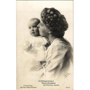 J.K.H. Kronprinzessin Maria v. Rumänien mit Prinzess Ileana. Elvira, Kunstverlag Jos. Paul Böhm / Marie...