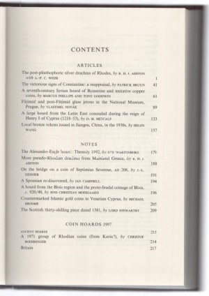 The Numistmatic Chronicle 1997 - Volume 157. London, The Royal Numismatic Society, 1997...