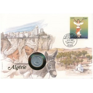 Algéria 1977. 5c Al FAO felbélyegzett borítékban, bélyegzéssel, német nyelvű leírással T:UNC Algeria 1977...