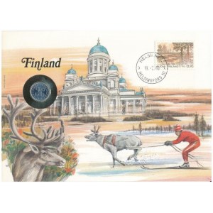 Finnország 1979. 1p felbélyegzett borítékban, bélyegzéssel, német nyelvű leírással T:UNC Finland 1979...