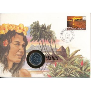 Francia Polinézia 1984. 10Fr Ni Tahiti feliratú felbélyegzett borítékban, bélyegzéssel T:UNC French Polynesia 1984...