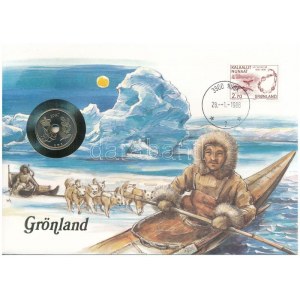 Grönland, benne Dánia 1987. 25ö felbélyegzett borítékban, bélyegzéssel, német nyelvű leírással T...
