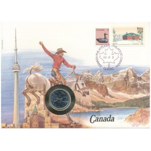 Kanada 1987. 25c felbélyegzett borítékban, bélyegzéssel T:UNC Canada 1987...