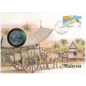 Malajzia 1977. 50s felbélyegzett borítékban, bélyegzéssel, német nyelvű leírással T:UNC Malaysia 1977...
