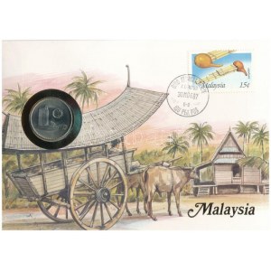 Malajzia 1987. 50s felbélyegzett borítékban, bélyegzéssel, német nyelvű leírással T:UNC Malaysia 1987...
