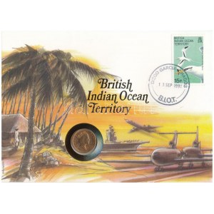Nagy Britannia / Brit Indiai-óceáni Terület 1990. 1p Br felbélyegzett borítékban, bélyegzéssel...