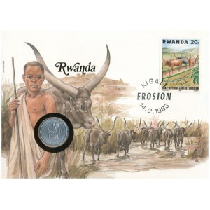 Ruanda 1970. 2Fr felbélyegzett borítékban, bélyegzéssel, német nyelvű leírással T:UNC Rwanda 1970...