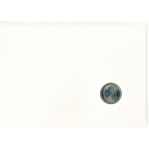 Uruguay 1980. 1P Cu-Ni felbélyegzett borítékban, bélyegzéssel, német nyelvű leírással T:UNC Uruguay 1980...