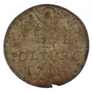 1711. Poltura Ag I. József (1,02g) T:F Hungary 1711. Poltura Ag Joseph I (1,02g) C:F Huszár 1579., Unger II.: 1160...