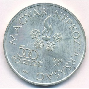 1984. 500Ft Ag Szarajevói Téli Olimpia T:BU patina Adamo EM76