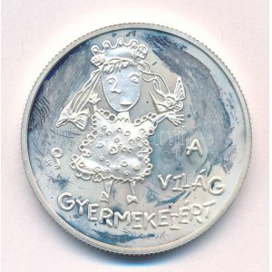 1998. 2000Ft Ag UNICEF - A világ gyermekei T:AU (eredetileg PP) folt Adamo EM153