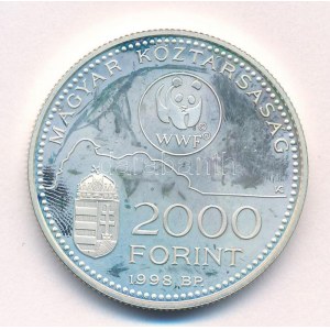 1998. 2000Ft Ag WWF - Óvd a természetet T:AU (eredetileg PP) folt Adamo EM154