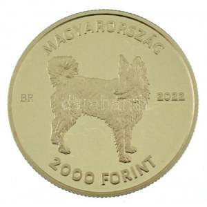 2022. 2000Ft Cu-Ni-Zn Mudi kapszulában, színes MNB tájékoztatóval T:P